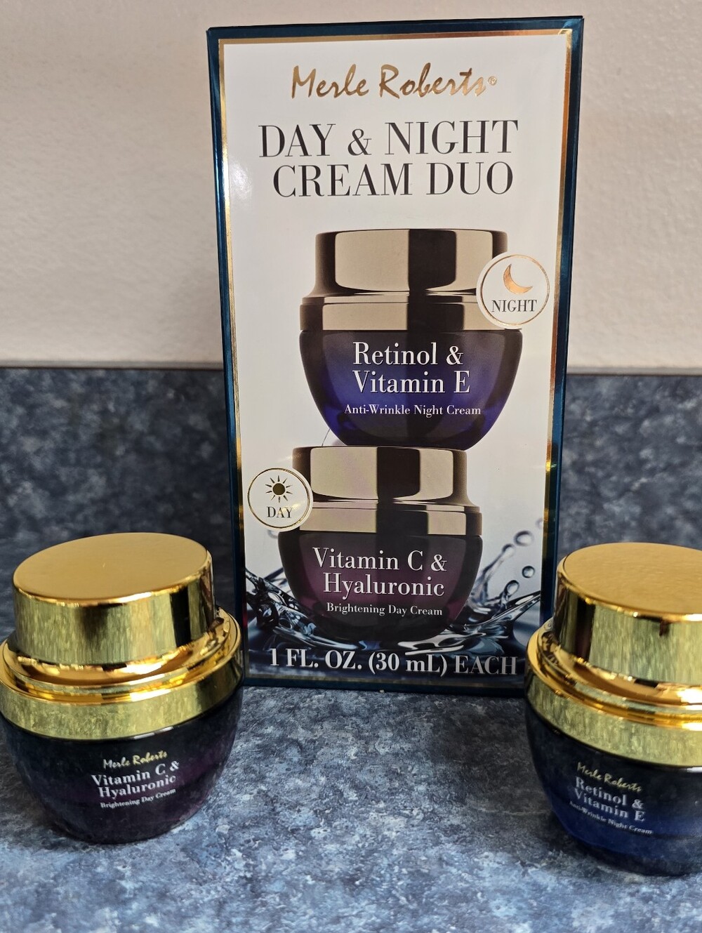 Merle Roberts Luxury Skincare Day & Night Cream Duo